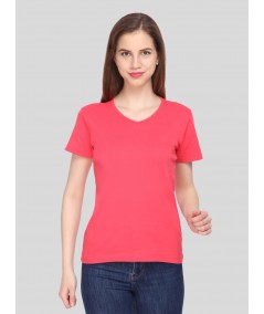 Women’s Roseberry V Neck Short Sleeve Cotton Jersey T-Shirt by Boer and Fitch