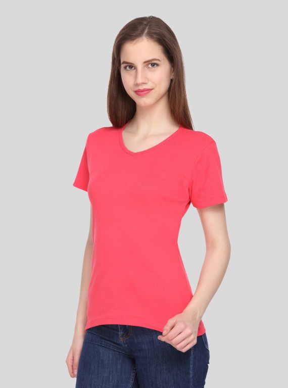 Roseberry Solid V Neck TShirt