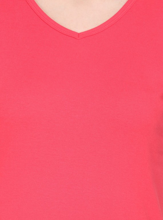Roseberry Solid V Neck TShirt
