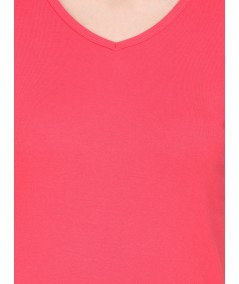Roseberry Solid V Neck TShirt