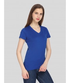 Royal V Neck Solid TShirt