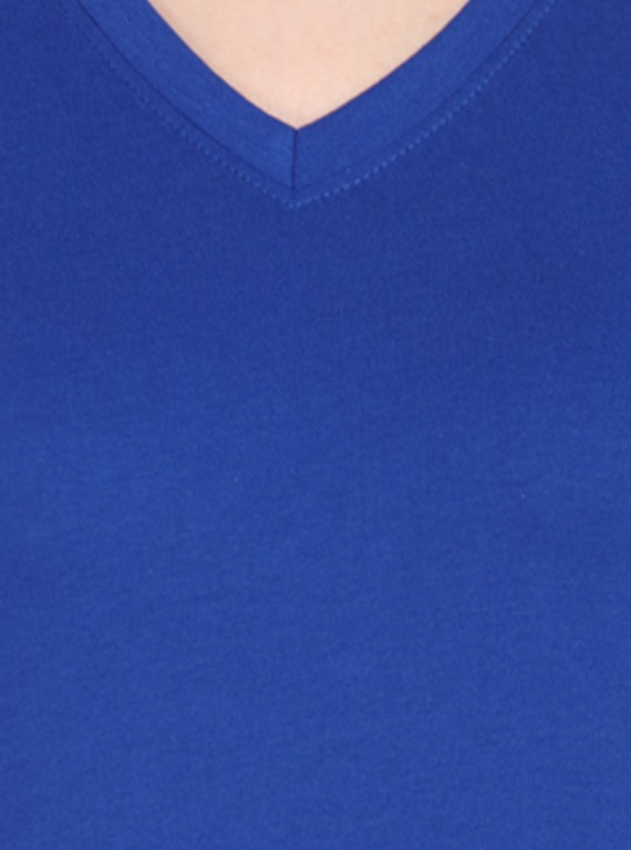 Royal V Neck Solid TShirt