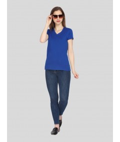 Royal V Neck Solid TShirt