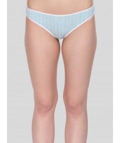 Green Dotted print Womens Brief