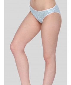 Women's Green Dot Print Brief – Soft Cotton Mid-Rise Panty by Boer and Fitch