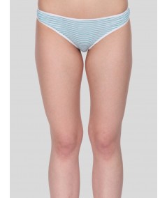 Green Stripe Womens Brief