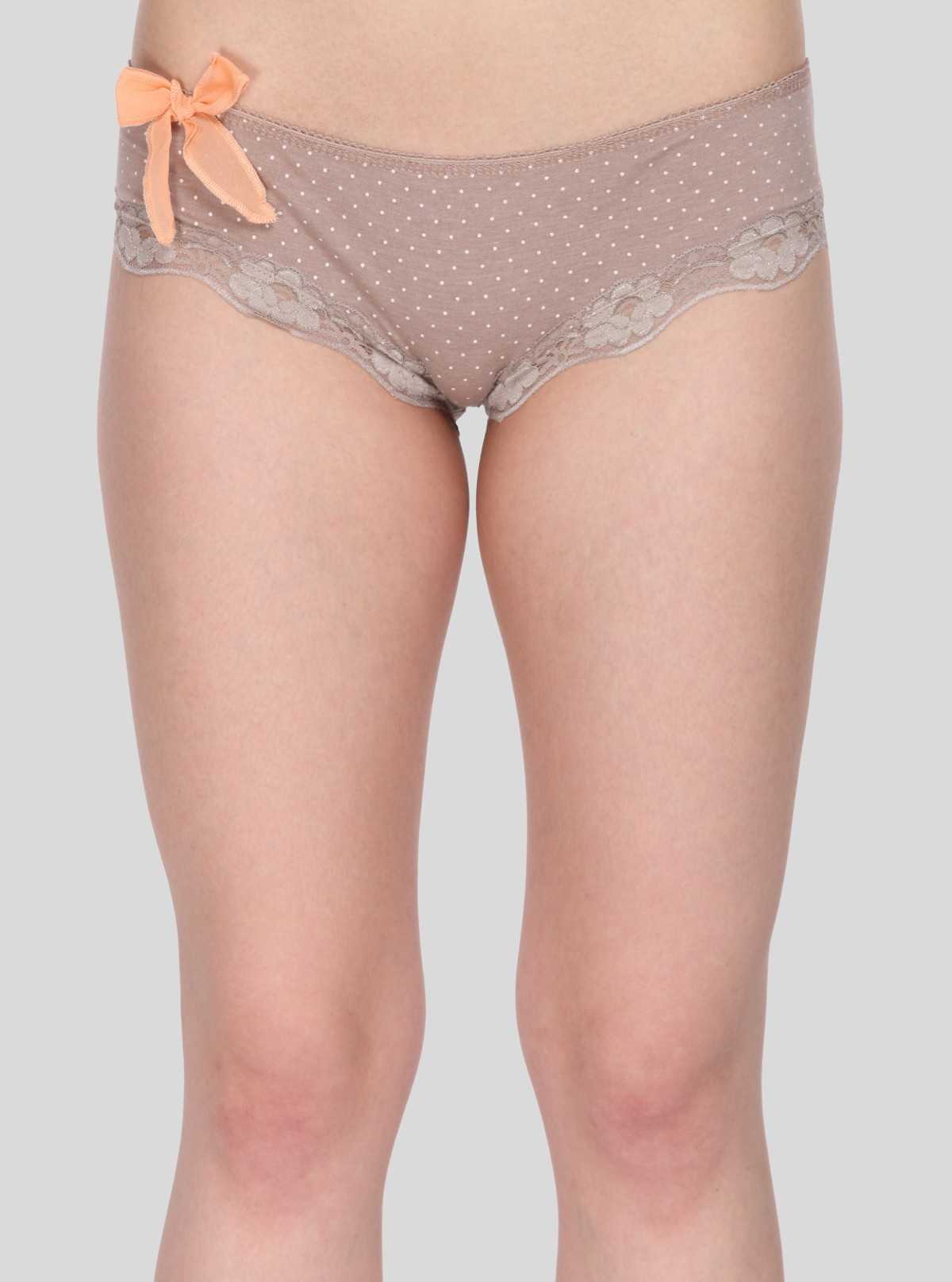 Brown Print Womens Brief