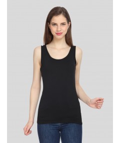 Women’s Solid Black Sleeveless Stretch Top – Boer and Fitch