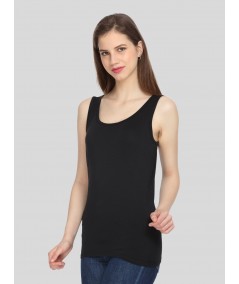 Black Sleeveless Stretch Top