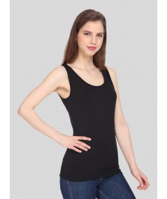 Black Sleeveless Stretch Top