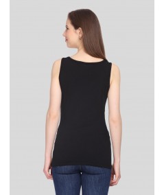 Black Sleeveless Stretch Top