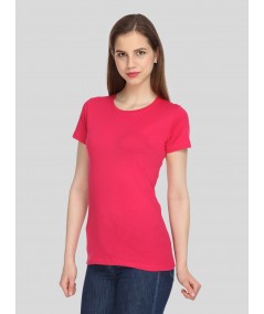 Coral Ribbed TShirt