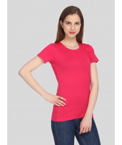 Coral Ribbed TShirt