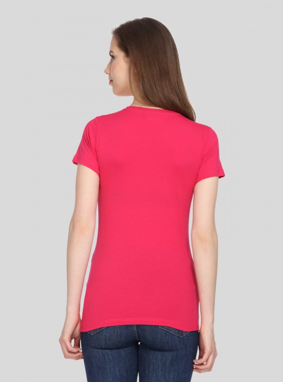 Coral Ribbed TShirt