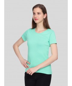 Turquoise Ribbed TShirt