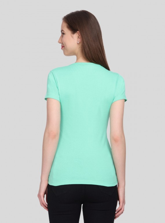 Turquoise Ribbed TShirt