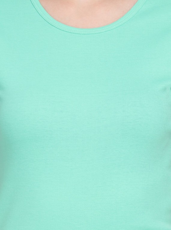 Turquoise Ribbed TShirt