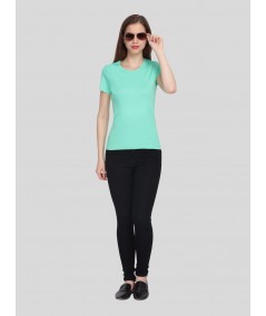 Turquoise Ribbed TShirt