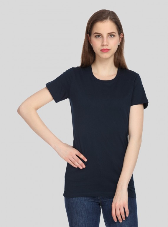 Navy Basic Crew Neck TShirt