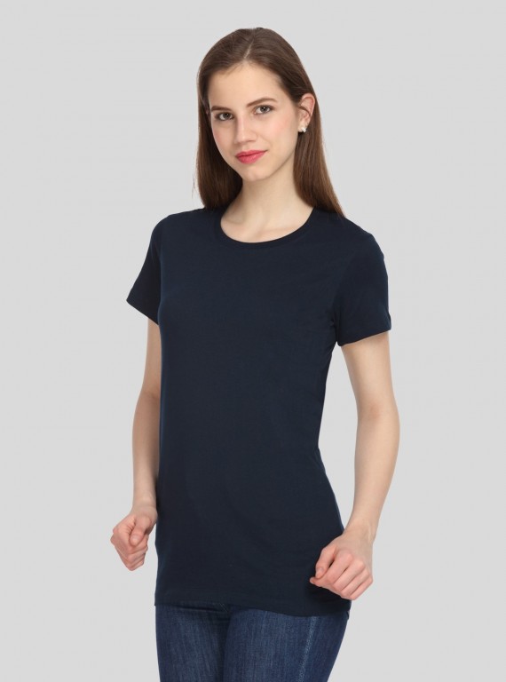 Navy Basic Crew Neck TShirt
