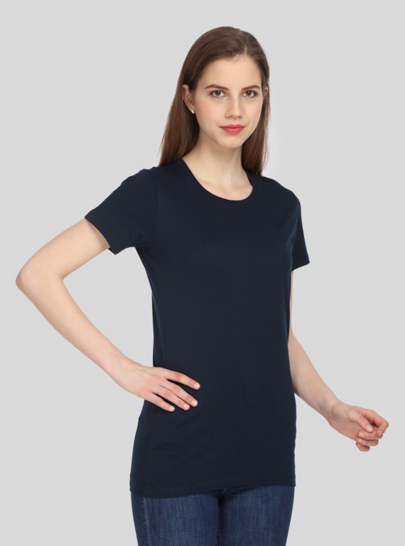 Navy Basic Crew Neck TShirt
