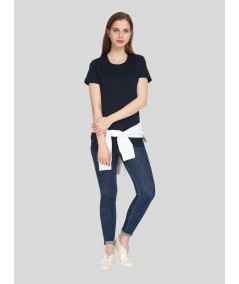 Navy Basic Crew Neck TShirt