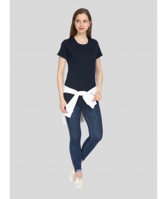 Navy Basic Crew Neck TShirt