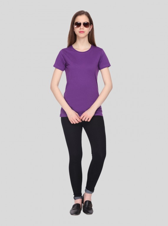 Purple Crew Neck TShirt