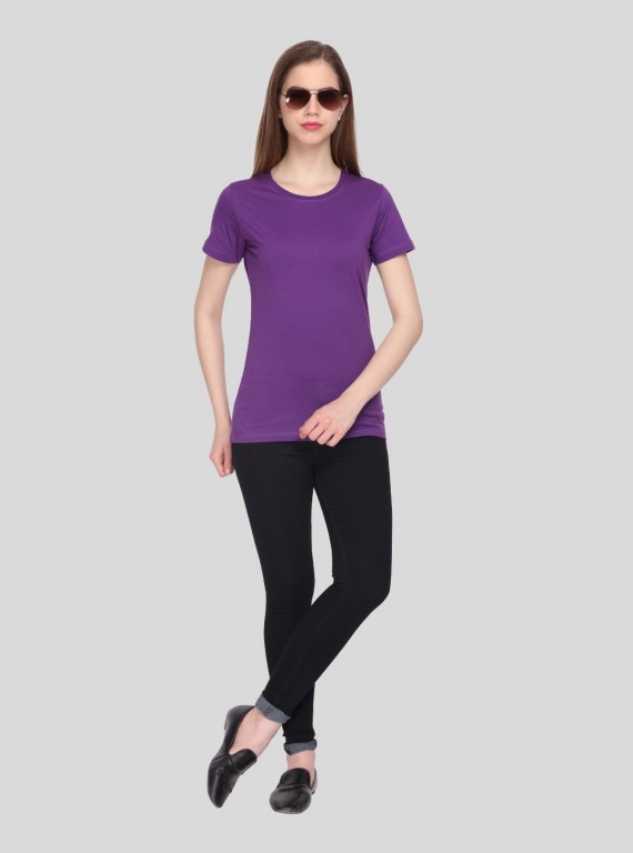 Purple Crew Neck TShirt