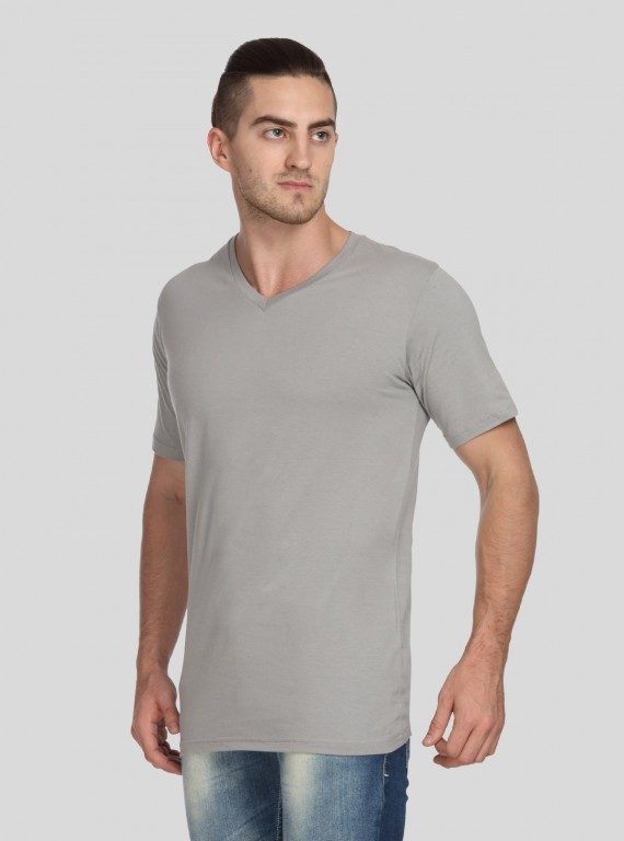 Grey Fonce V Neck TShirt