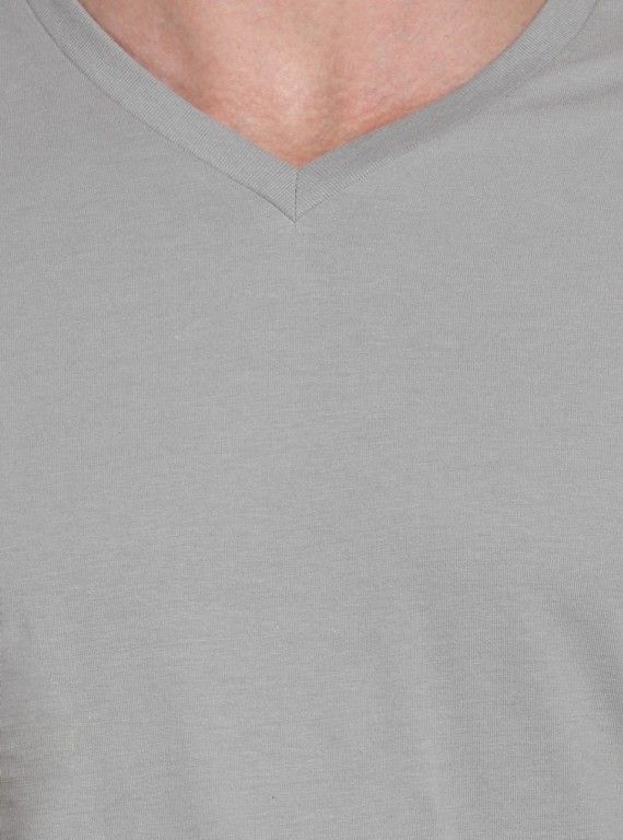 Grey Fonce V Neck TShirt