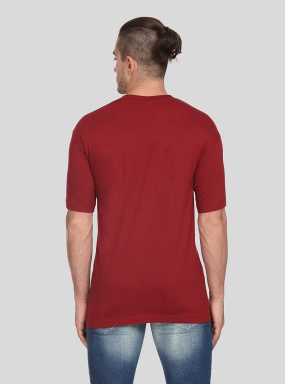 Burgundy Red V Neck TShirt