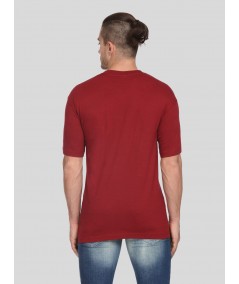 Burgundy Red V Neck TShirt