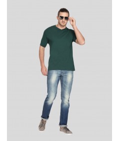 Deep Green V Neck TShirt