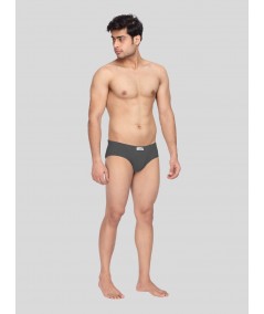 Charcol Melange jersey Brief - 2 Pack