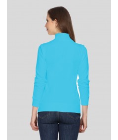 Turquiose Zipper Sweatshirt