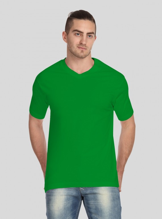 Men’s Green V-Neck T-Shirt – Stylish & Comfortable | Boer & Fitch