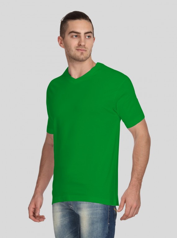 Green V Neck TShirt
