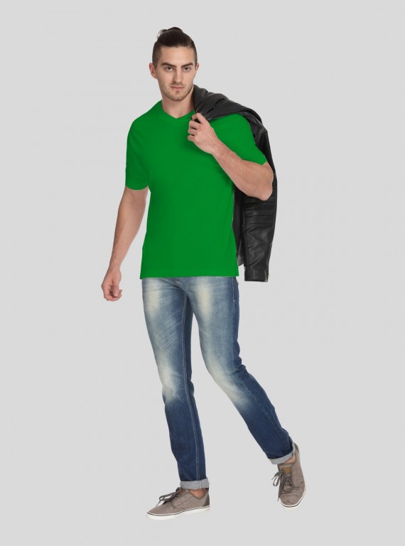Green V Neck TShirt
