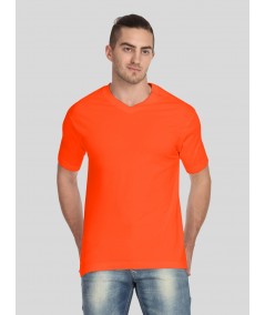 Men’s Orange V-Neck T-Shirt – Bright & Comfortable | Boer & Fitch