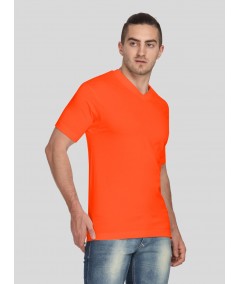 Orange V Neck TShirt