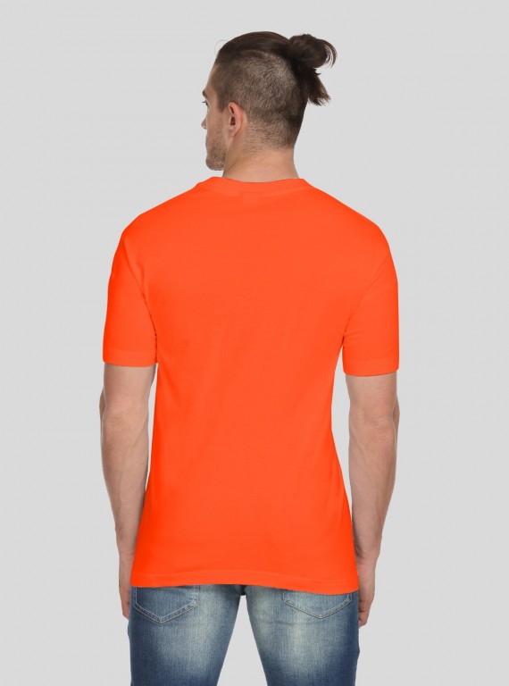 Orange V Neck TShirt