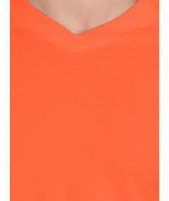 Orange V Neck TShirt