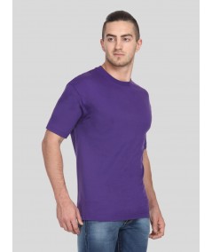 Purple Basic Crew Neck TShirt