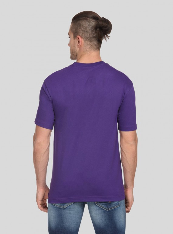 Purple Basic Crew Neck TShirt