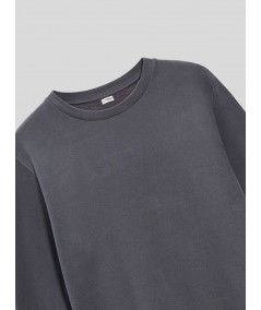 Black Garment Dyed Sweat Shirt