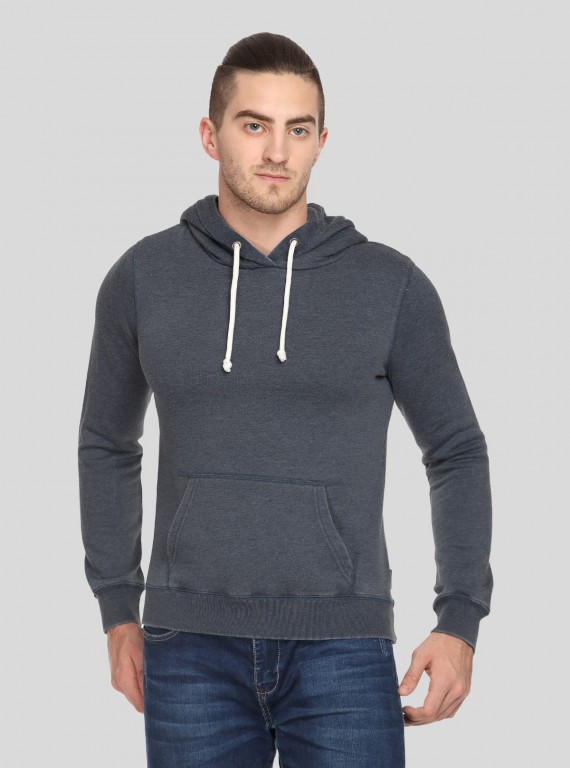 Men’s Black Garment Dyed Sweatshirt – Timeless Comfort & Urban Cool