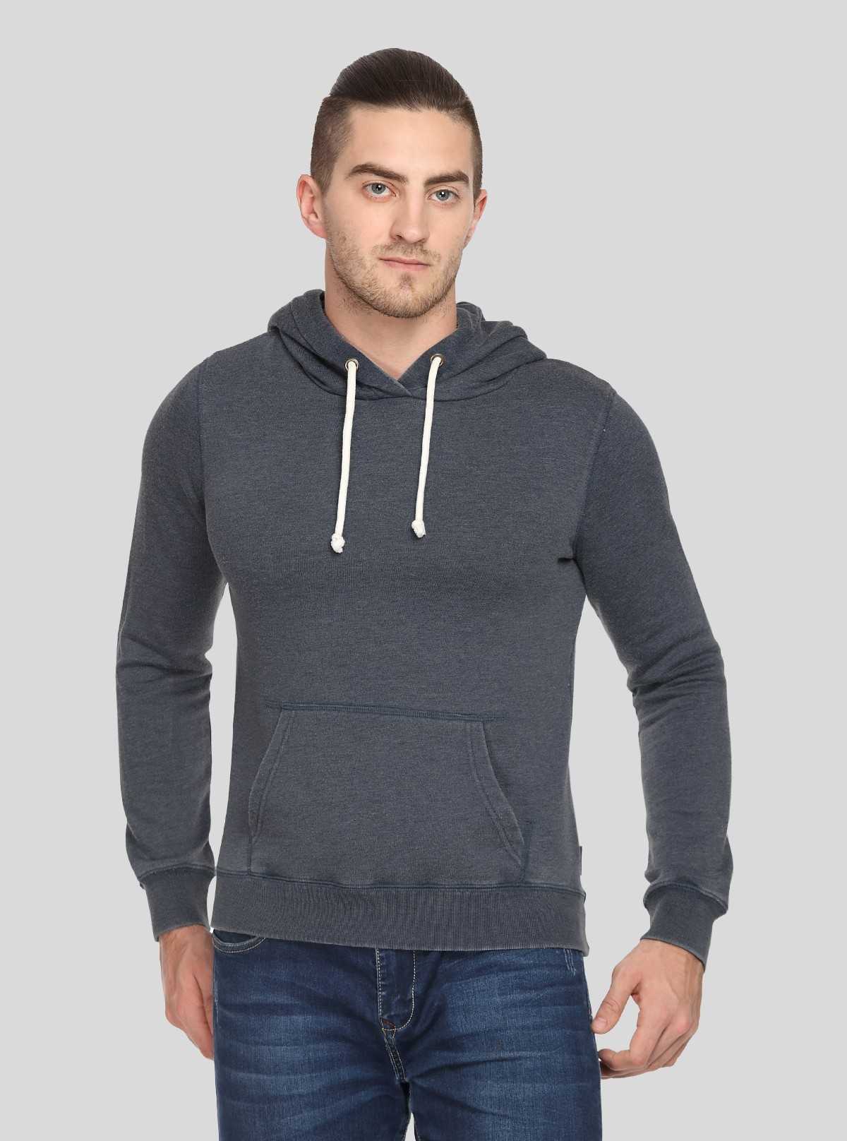 Men’s Black Garment Dyed Sweatshirt – Timeless Comfort & Urban Cool
