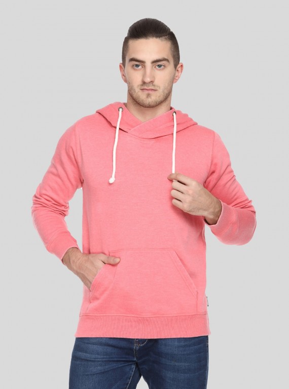 Men’s Pink Garment Dyed Sweatshirt – Soft-Tone Streetwear Classic