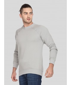 Grey Raglon Fleece Sweat Shirt